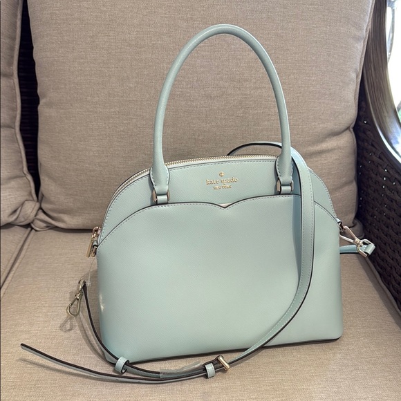Kate Spade Blue Satchel with Double Handles - Picture 1 of 7